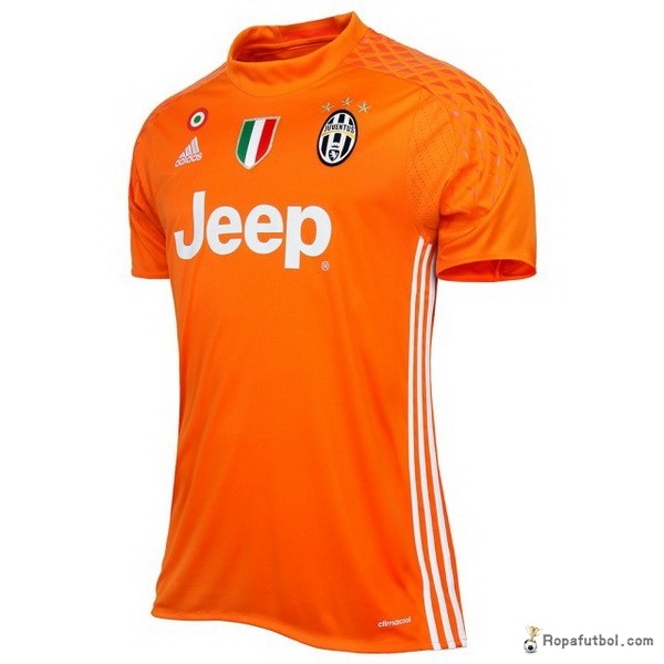 Camiseta Juventus Replica Primera Ropa Portero Niños 2016/17 Naranja